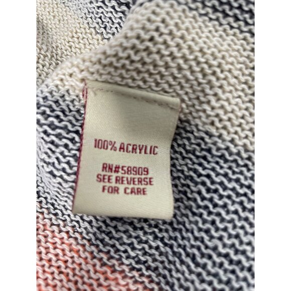 Reba Striped Fringe Open Front Cardigan Size XL Multicolor Indie Boho Hippie NWD - Picture 5 of 8